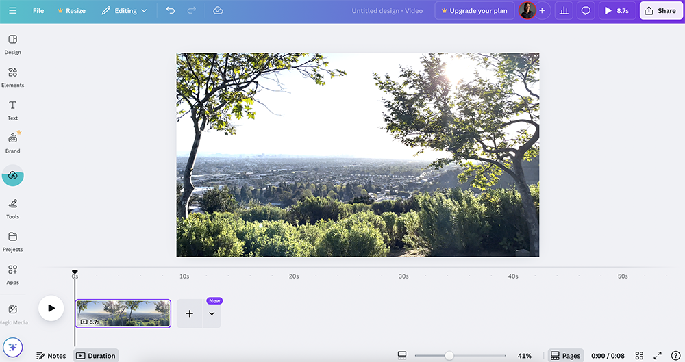Add Music to Canva Video: Add Video Files