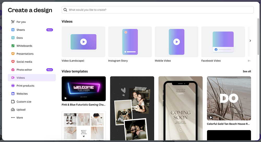 Add Music to Canva Video: Create Video Project