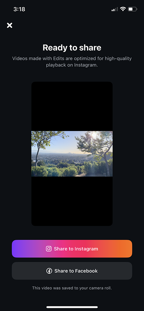 Add Music to Edits (Instagram Editing App): Export and Share Video