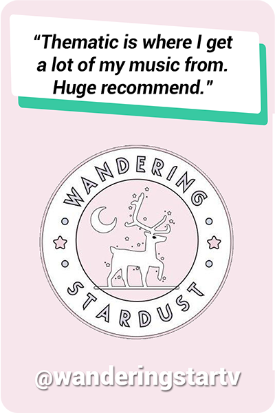 Wandering Stardust on Thematic - Testimonial Wandering Stardust on Thematic - Testimonial