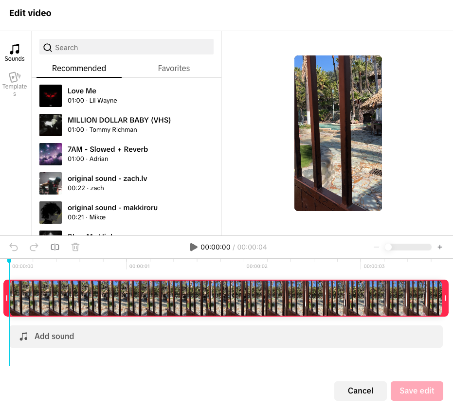 Discover Trending Sounds in the TikTok Editor
